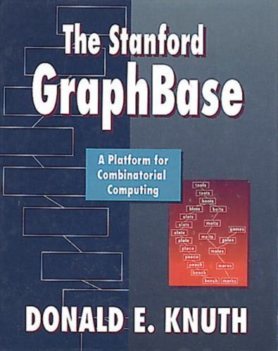THE STANFORD GRAPHBASE BY DONALD E. KNUTH (1993 HARDCOVER, ADDISON-WESLEY)-VG