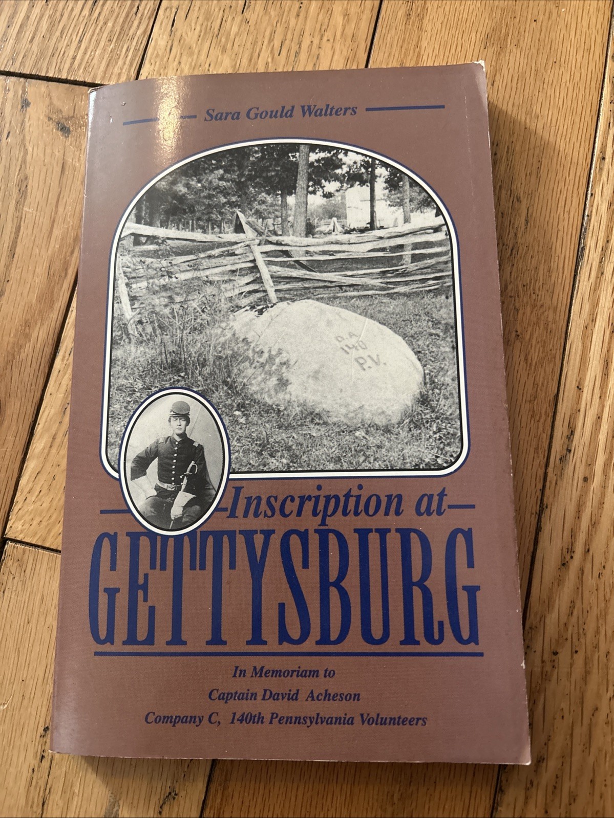 Inscription at Gettysburg TPB Book By Sara Gould Walters Vintage 1991 RARE