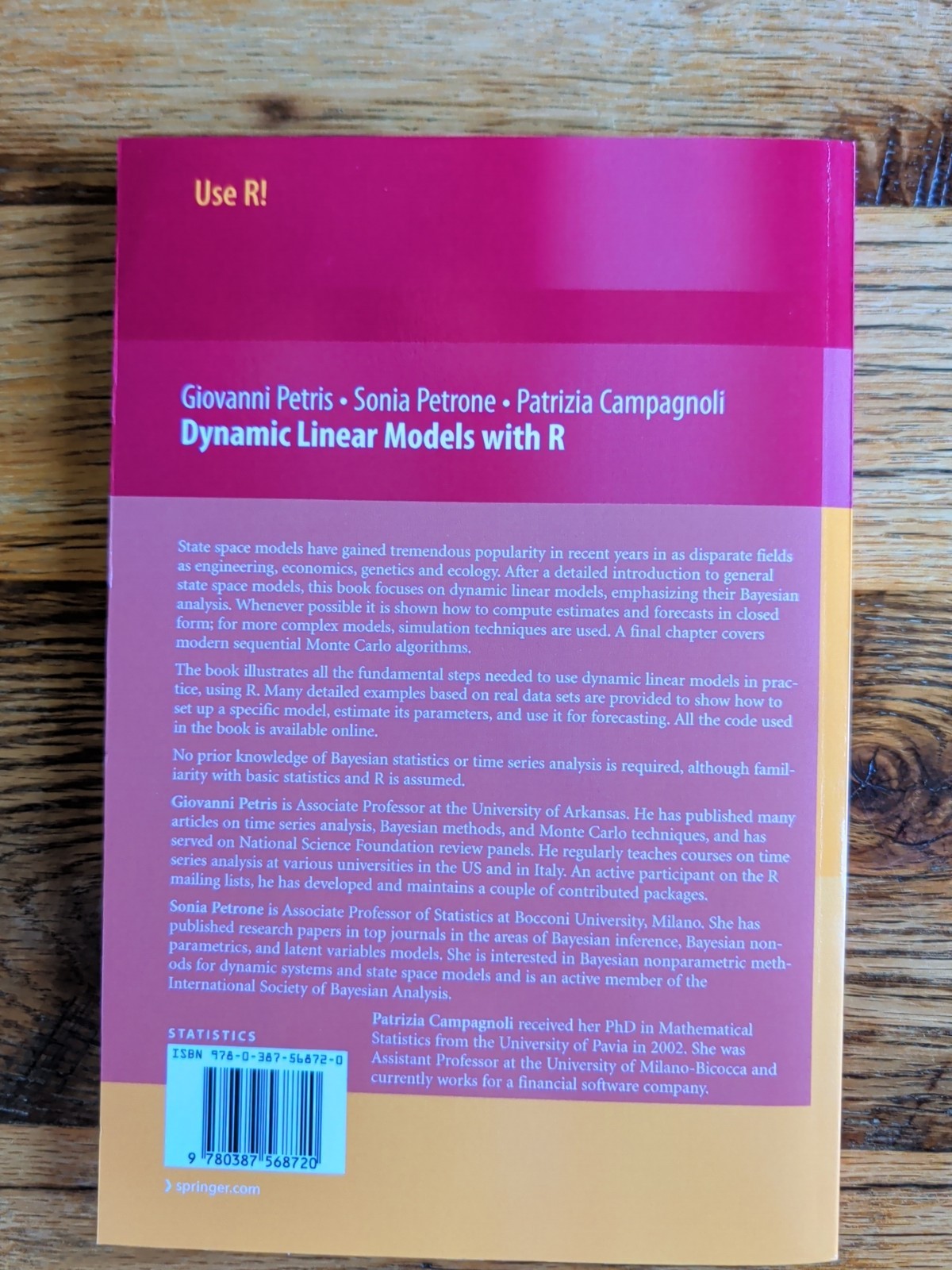 Dynamic Linear Models with R by Petris, Petrone, Campagnoli