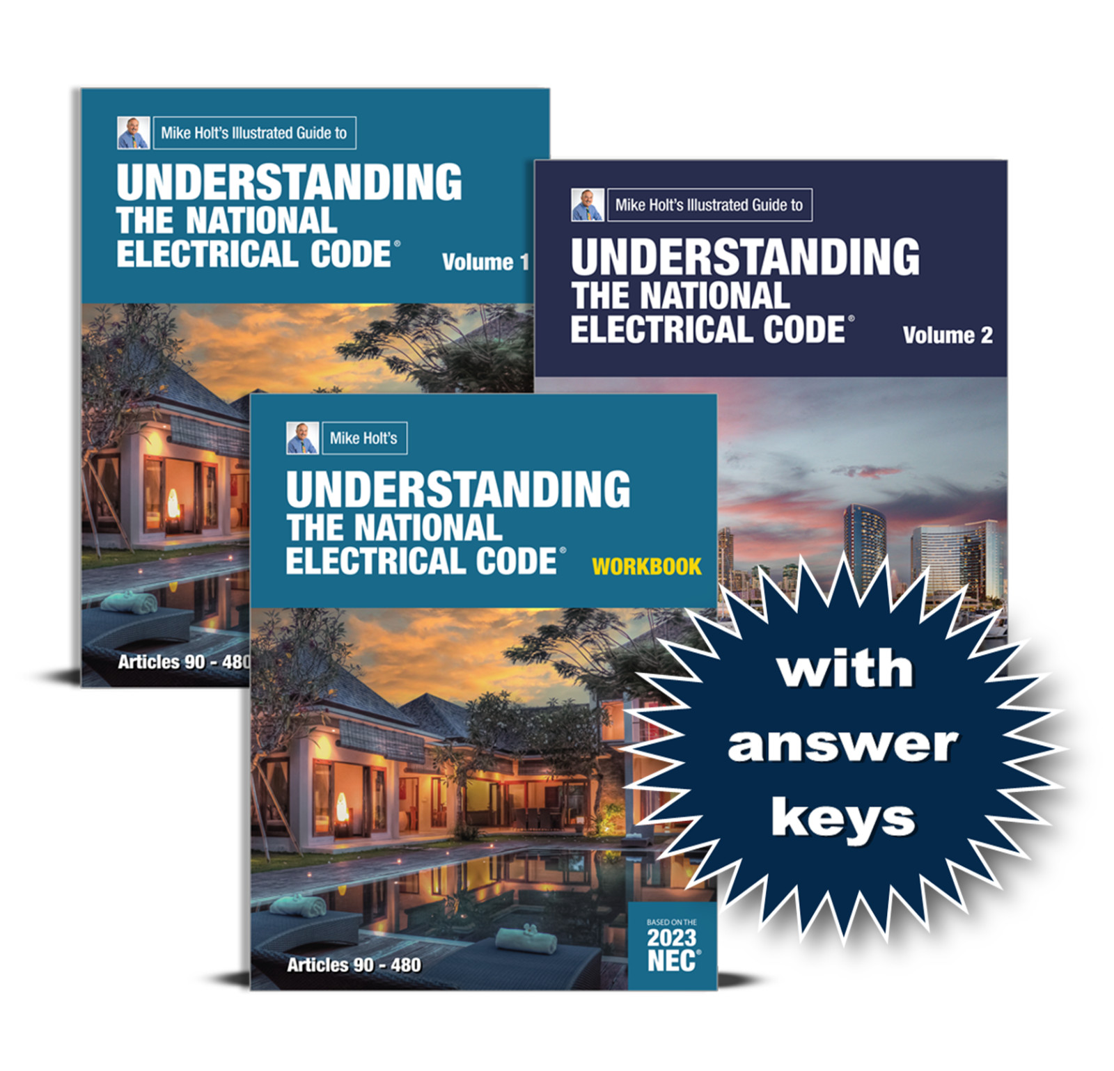 Mike Holt 2023 Understanding the NEC Book Package with Answer Keys