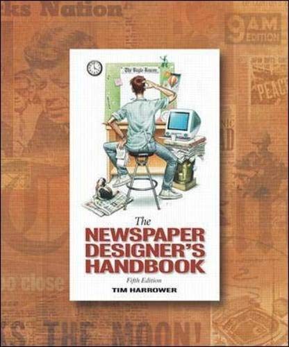 NEWSPAPER DESIGNER’S HANDBOOK WITH -ROM By Tim Harrower *Excellent Condition*