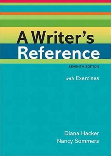 A Writer’s Reference with Exercises – Spiral-bound By Hacker, Diana – GOOD