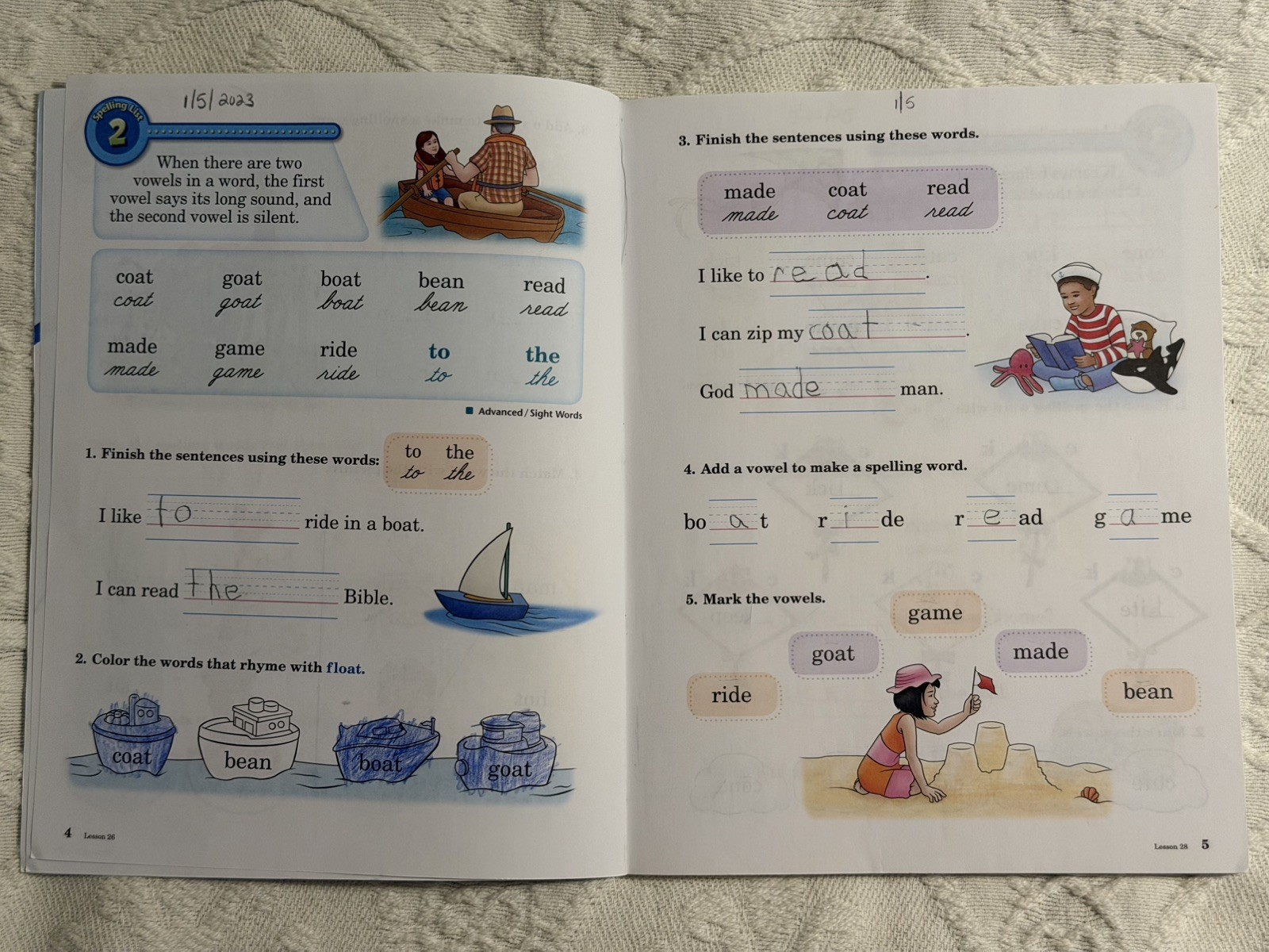 Abeka Grade 1 Homeschool Language Arts BUNDLE