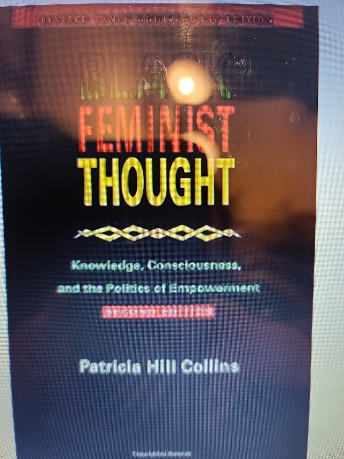 BLACK FEMINIST THOUGHT: Revised 2nd Ed. – Patricia Hill Collins (2000 Paperb)A12