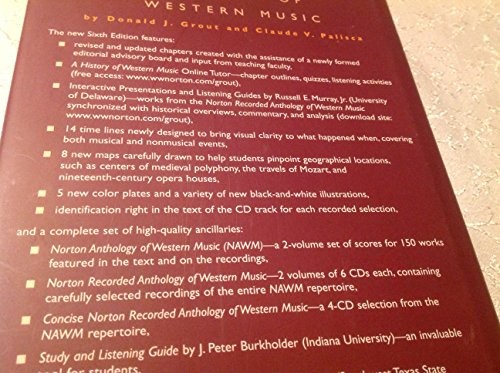 A History of Western Music 6e, Grout, Donald J