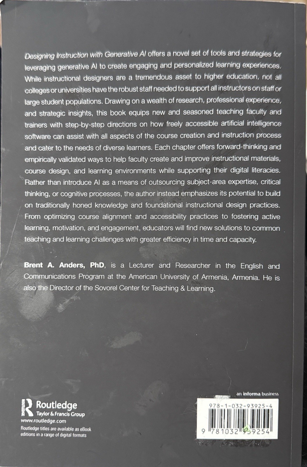 Designing Instruction with Generative AI: 24/7 , Anders, Anders, Paperback..