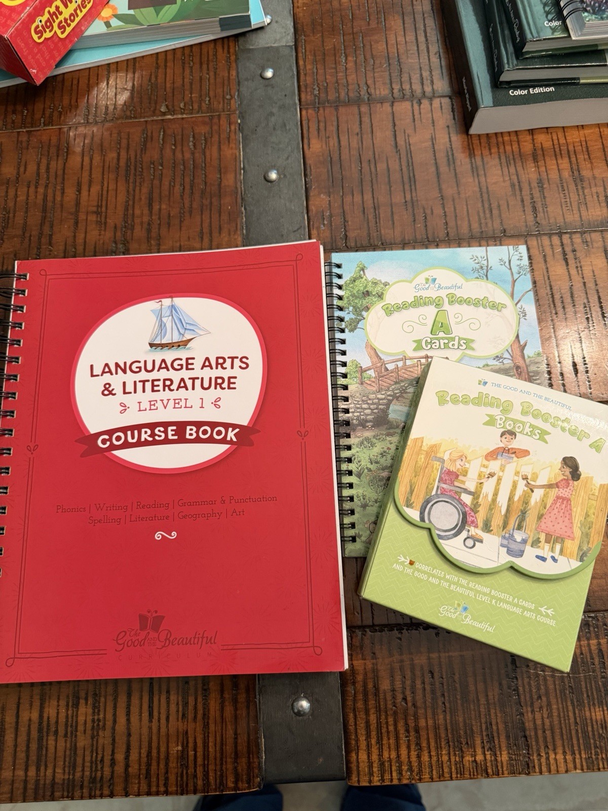 The Good and the Beautiful Level A Course Book, Booster Cards and Books