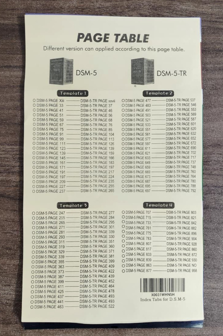 Diagnostic and Statistical Manual of Mental DSM 5 TR Only TAB Free Shipping