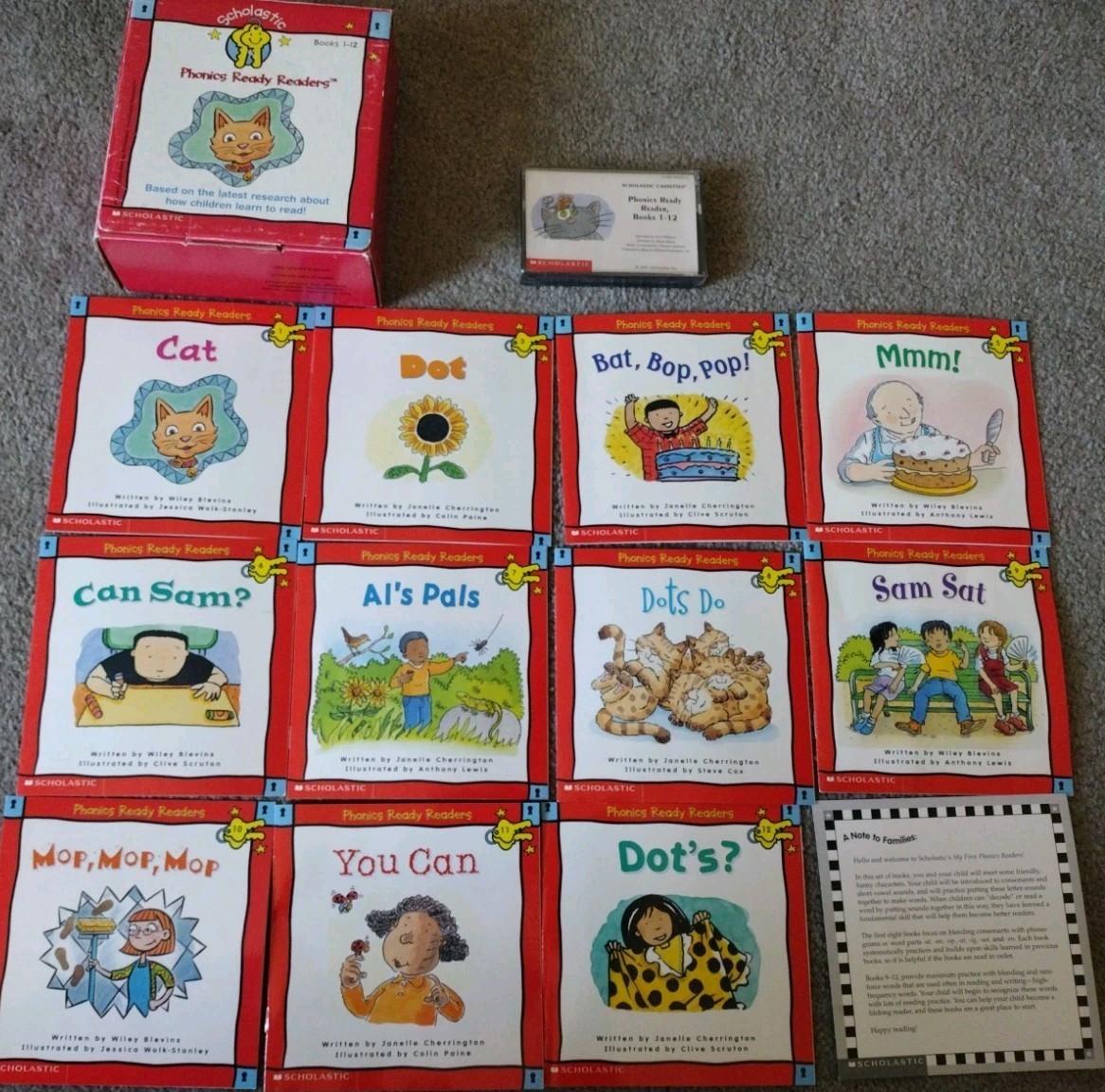 Scholastic My First Phonics Readers 11 Very Good Books 📚& 1 New Cassette Tape.