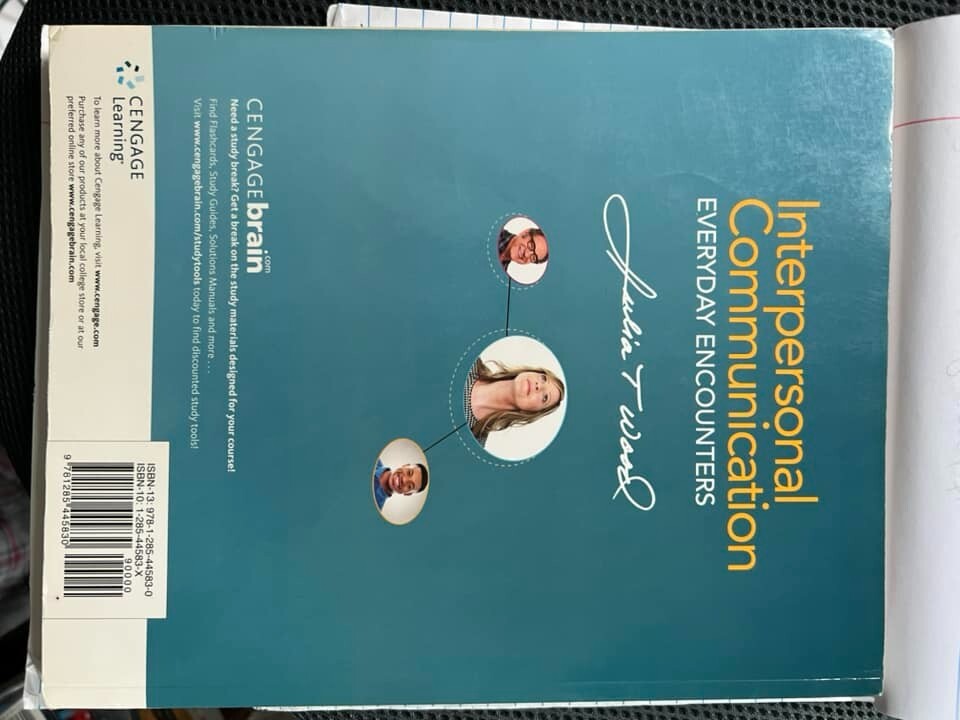 INTERPERSONAL COMMUNICATION, EVERYDAY ENCOUNTERS 8th edition textbook – VG