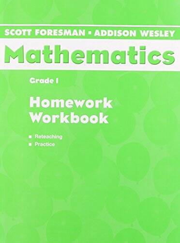 SCOTT FORESMAN ADDISON WESLEY MATH 2005 HOMEWORK WORKBOOK GRADE 1 – GOOD
