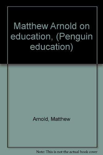 Matthew Arnold On Education by Arnold, Matthew Book The Fast Free Shipping
