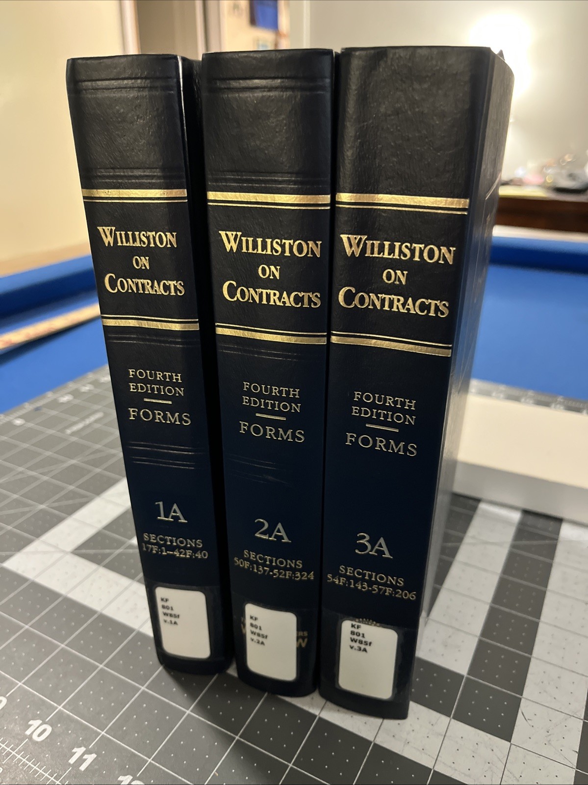Williston On Contracts Fourth Edition FORMS Set 1A 2A 3A 2014 Thomson Reuters