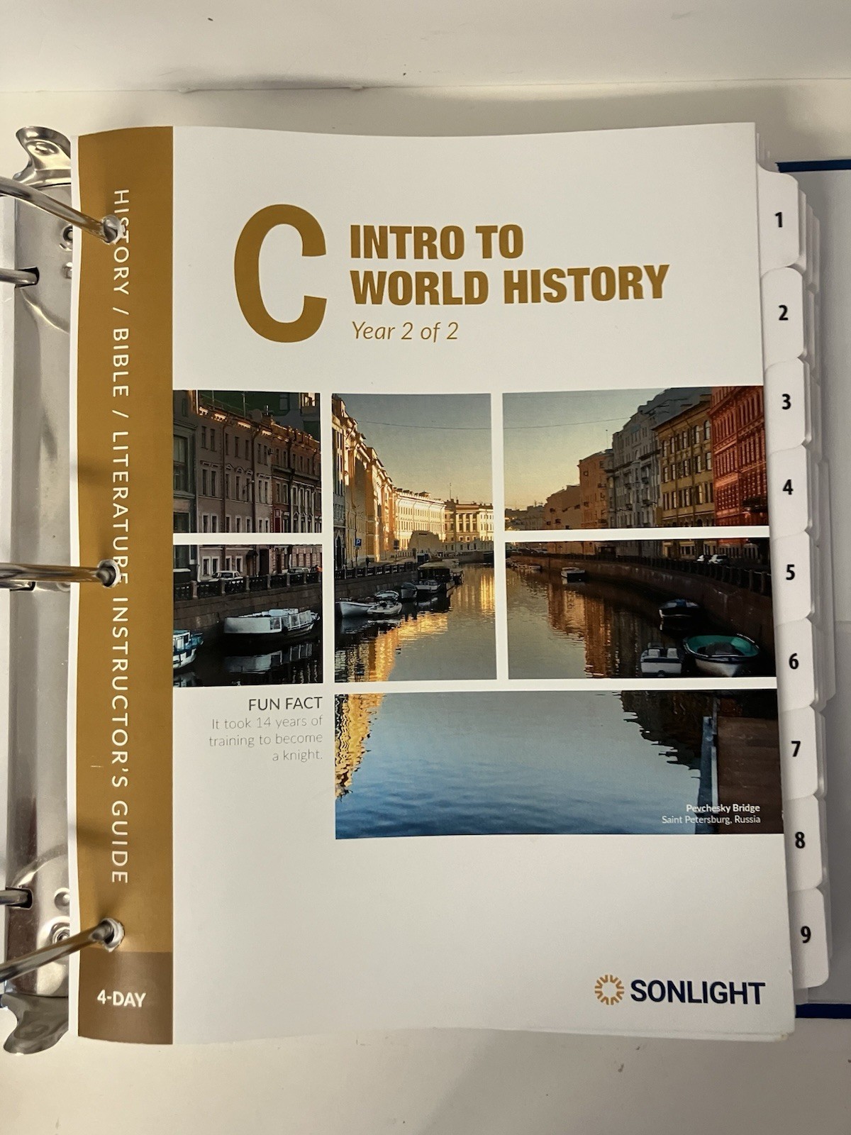Sonlight Core C HBL Intro to World History Year 2 of 2 Instructor’s Guide EUC