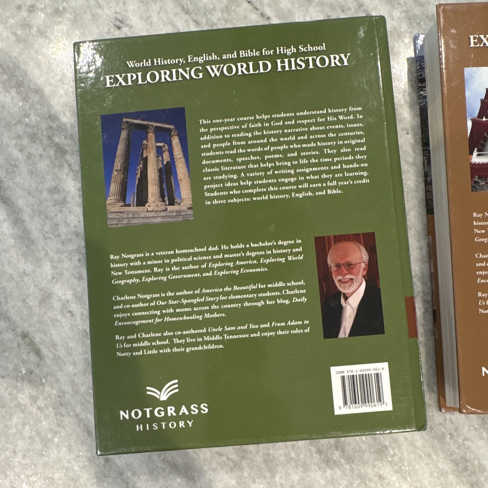 Notgrass Exploring World History Parts 1-2 Hardcover Set Ray & Charlene 2014