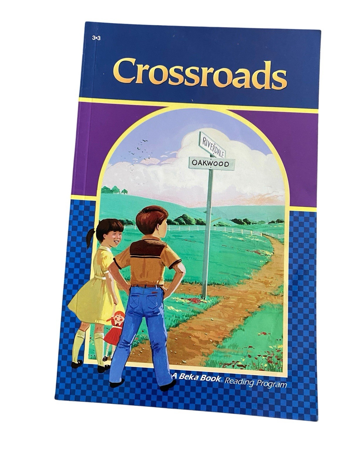 Lot Of 2 Abeka 3rd Grade On the Bright Side & Crossroads Homeschool Reader