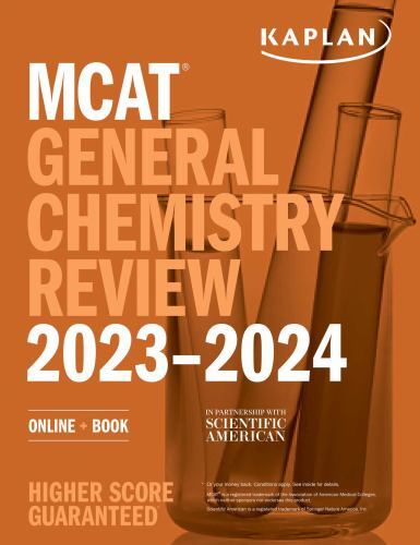 MCAT General Chemistry Review 2023-2024: Online + Book (Kaplan Test Prep), Kapla