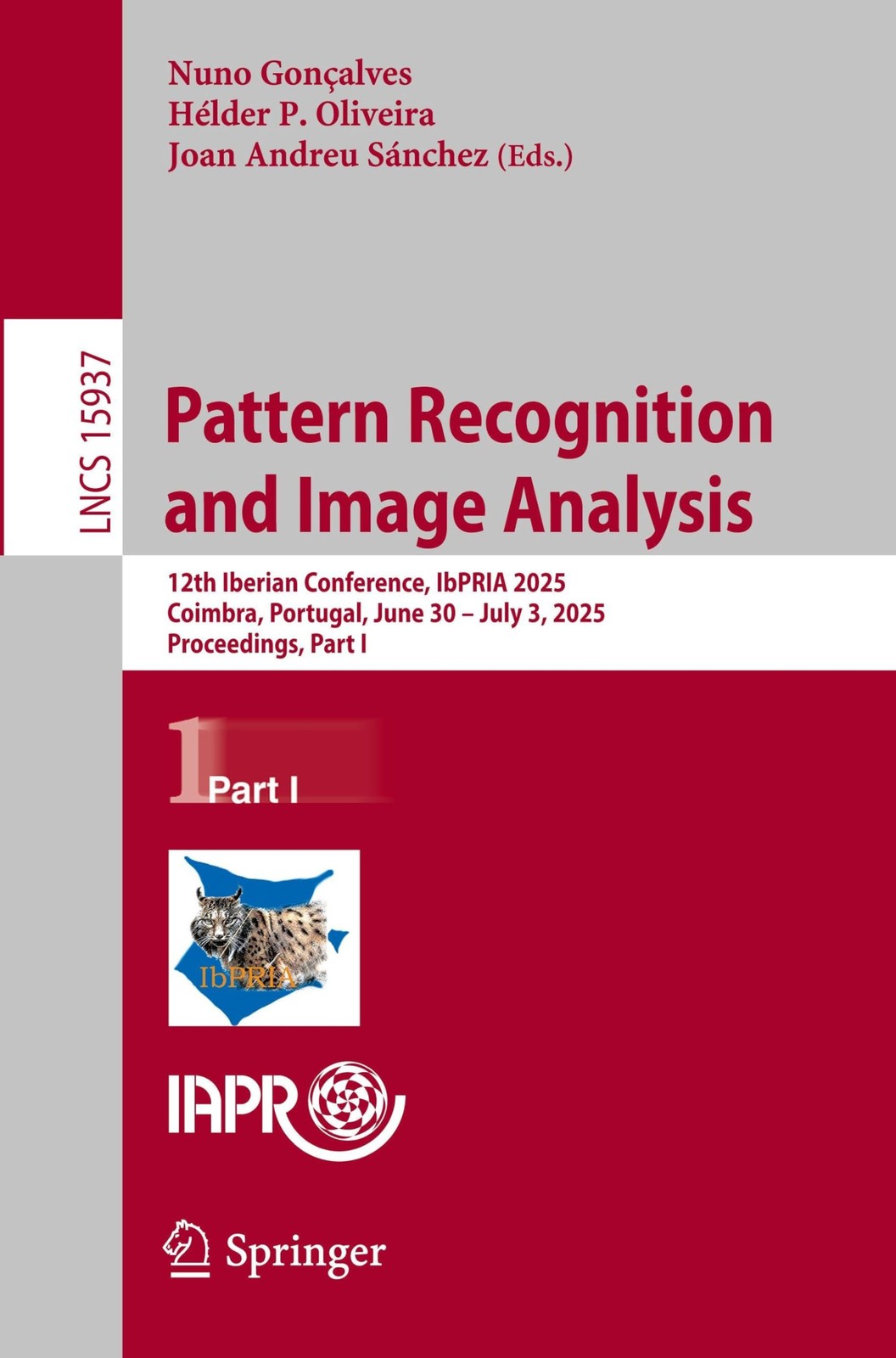Pattern Recognition and Image Analysis: 12th Iberian Conference, IbPRIA 2025, Co