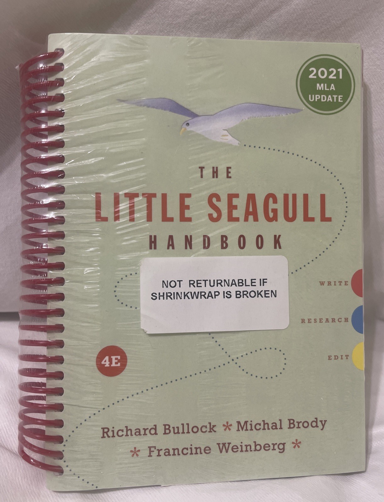 Little Seagull Handbook With Exercises 4e: 2021 MLA Update, Richard Bullock