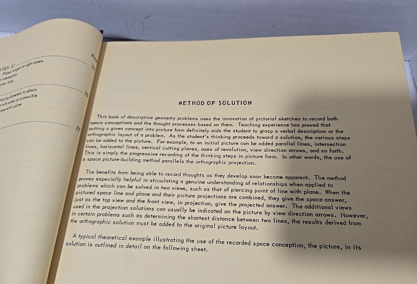 Descriptive Geometry Problems – Harold Howe 1950’s – 100+ worked Problems READ