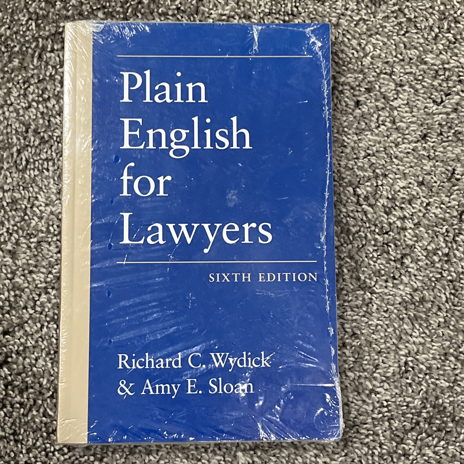 Sealed! NEW Plain English for Lawyers by Amy E. Sloan and Richard C. Wydick 2019