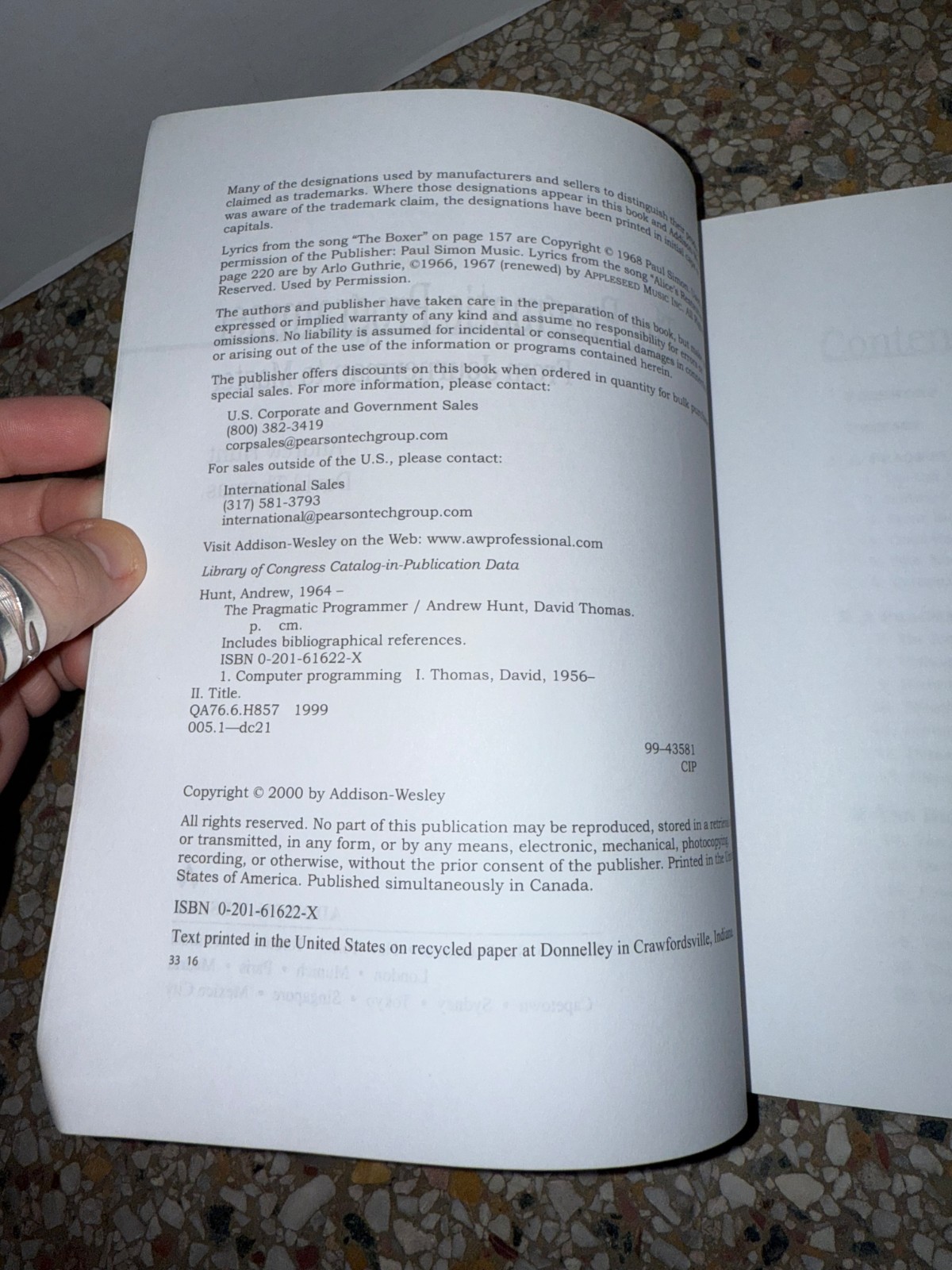 The Pragmatic Programmer: From – Paperback, by Hunt Andrew; Thomas – Very Good