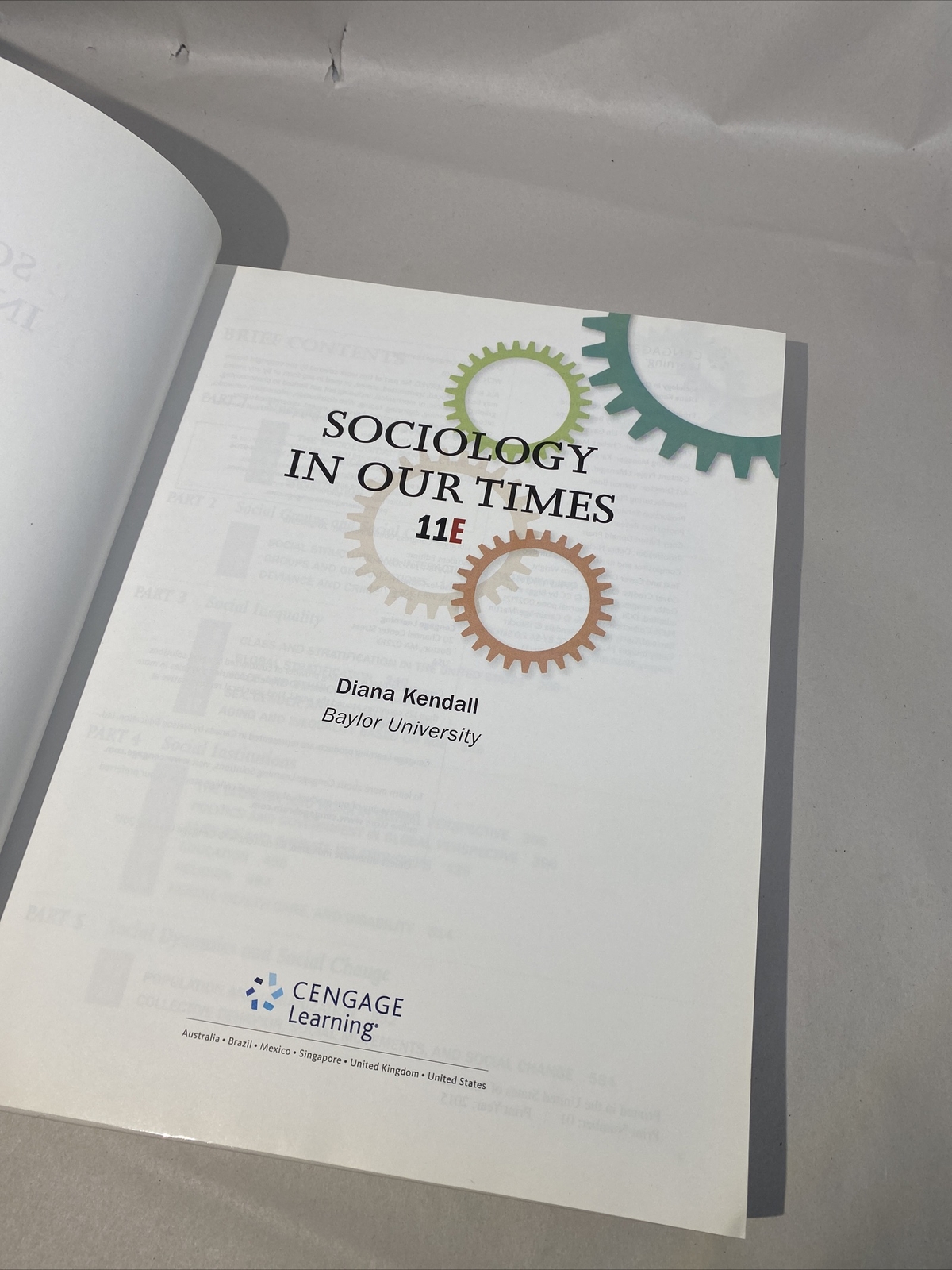 Sociology in Our Times – Diana Kendall – Instructor’s Edition 2015