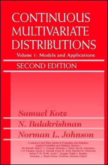 Continuous Multivariate – Hardcover, by Kotz Samuel; Balakrishnan – Acceptable n