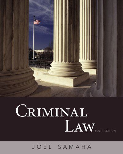 Criminal Law by Samaha, Joel