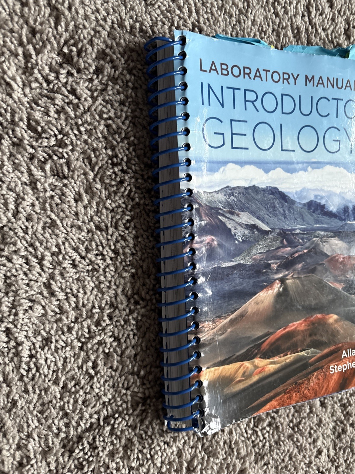 Laboratory Manual for Introductory Geology by Stephen Marshak and Allan…