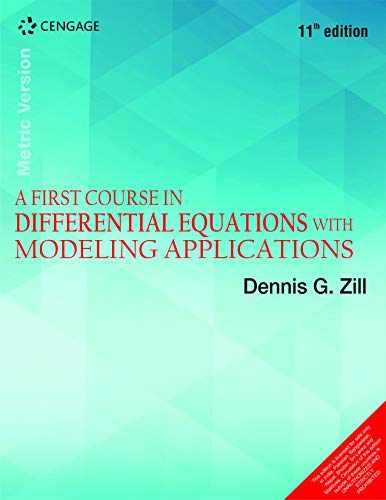 Cengage Learning A First Course in – Paperback, by Dennis G. Zill – Acceptable