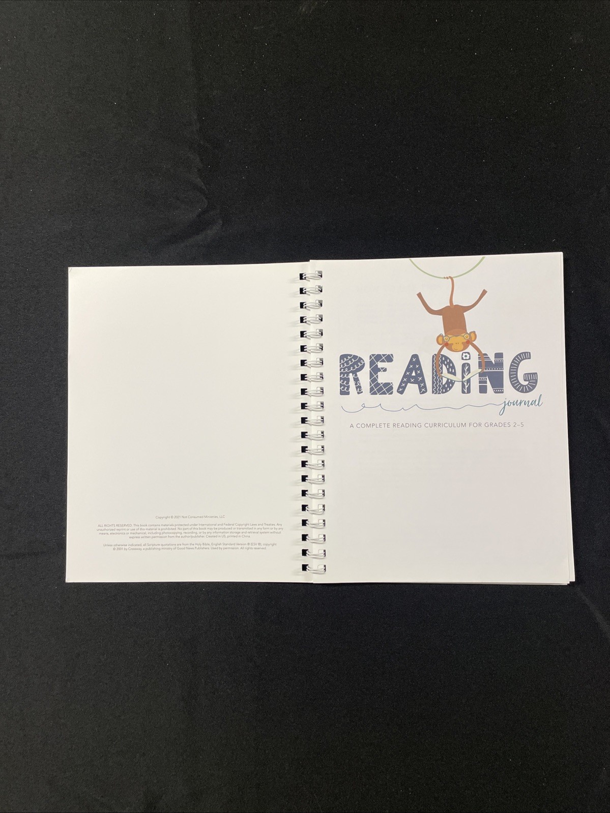 Not Consumed Homeschool Reading Journal for Grades 2-5