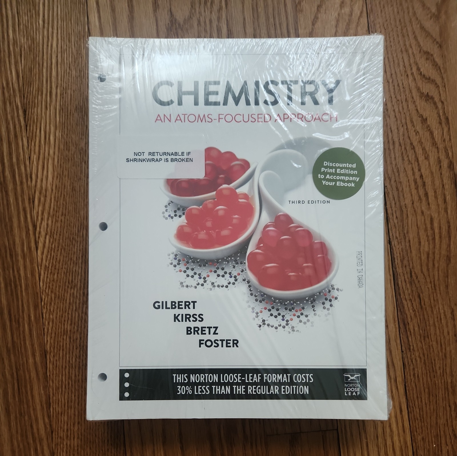 Chemistry An Atoms-Focused Approach (Loose Leaf) Ebook, by Bretz, Kirss, Foster