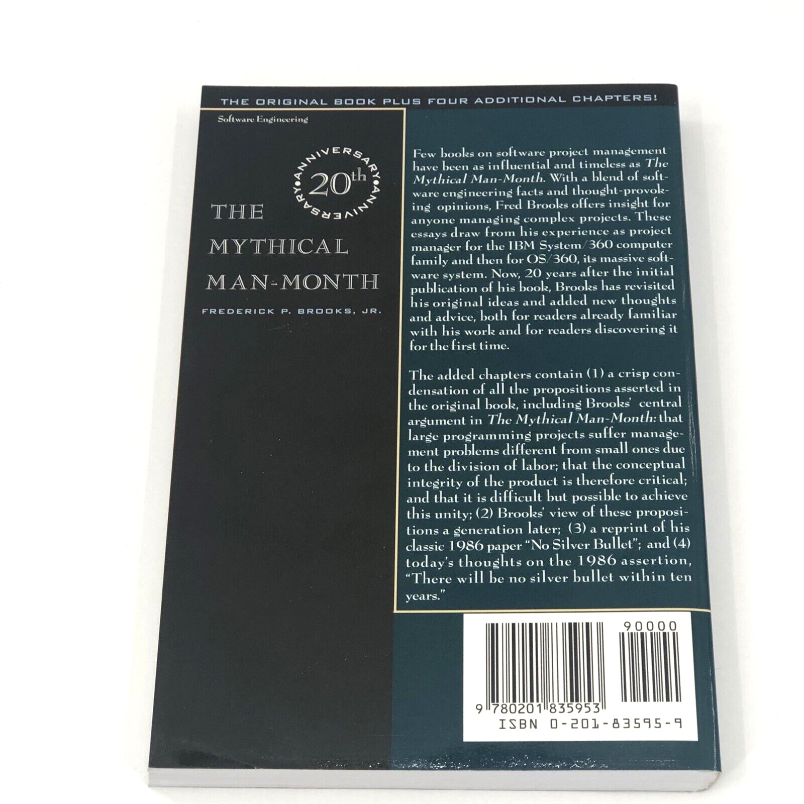 Mythical Man-Month Frederick Brooks Anniversary Edition Software Engineering PB