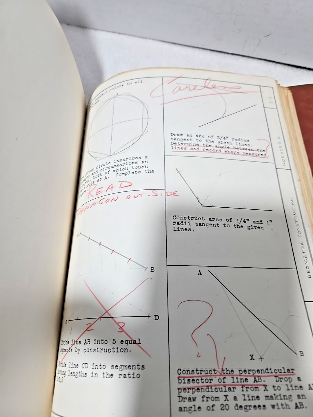 Descriptive Geometry Problems – Harold Howe 1950’s – 100+ worked Problems READ