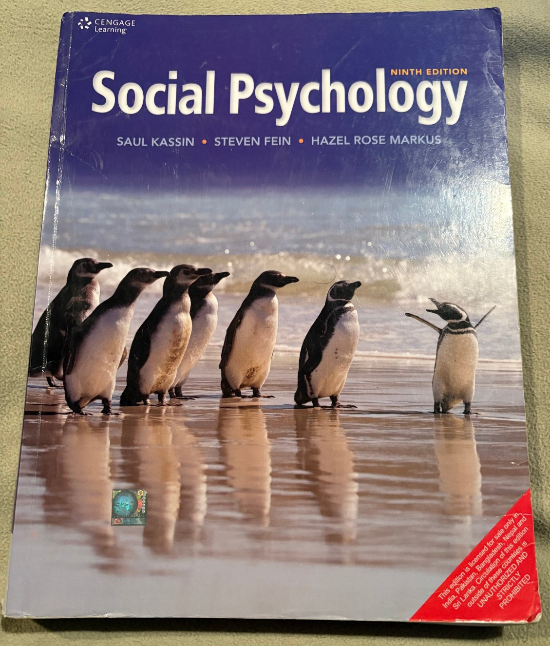 SOCIAL PSYCHOLOGY – 9th EDITION – KASSIN, FEIN, MARKUS