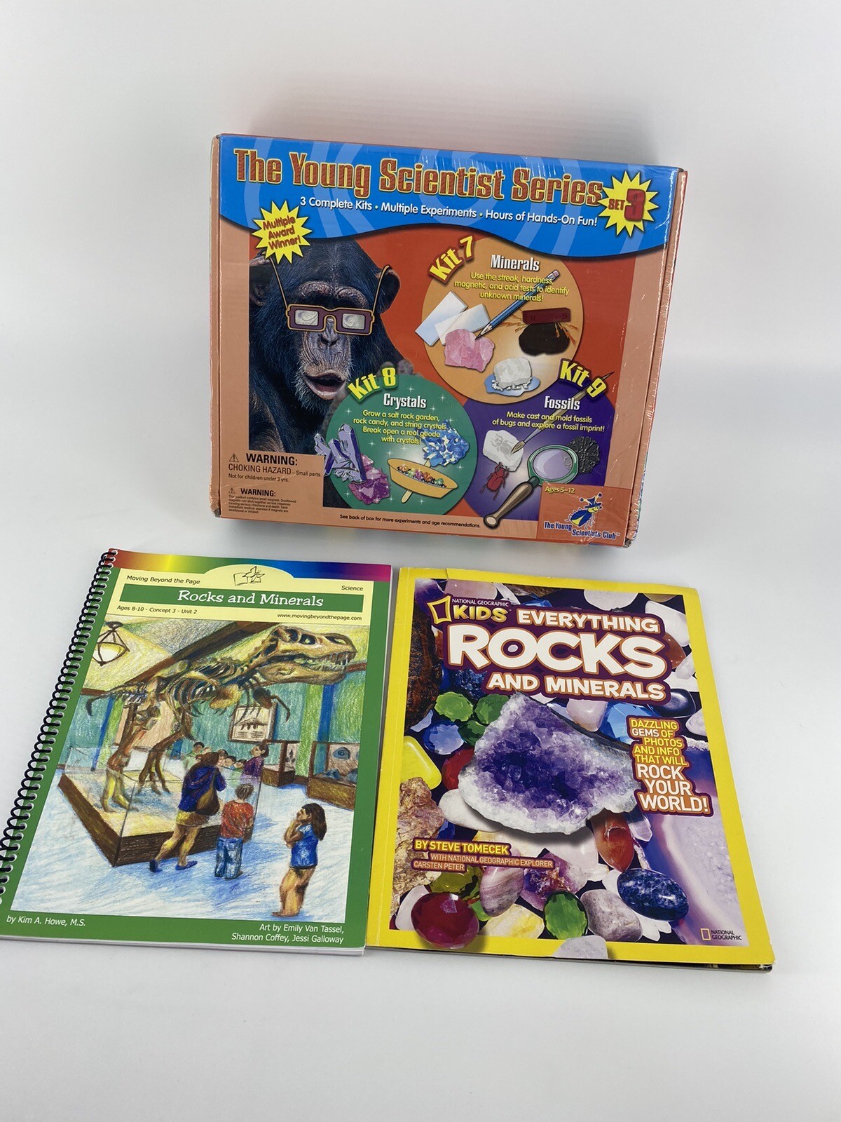Q136 MBTP Moving Beyond the Page Book Rocks and Minerals Science Manual & Kit