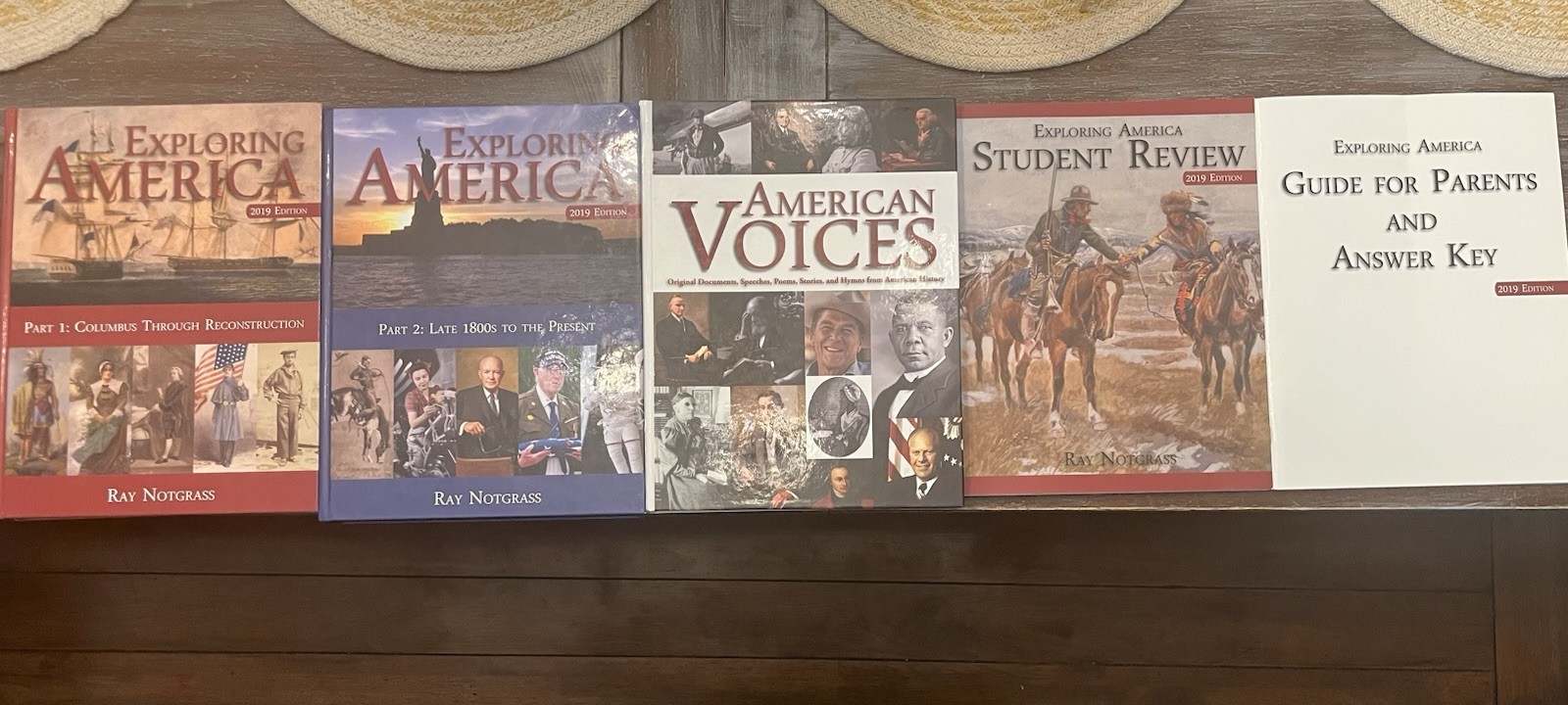 Ray Notgrass Exploring America 2019 Parts 1&2, American Voices, Review, Answers