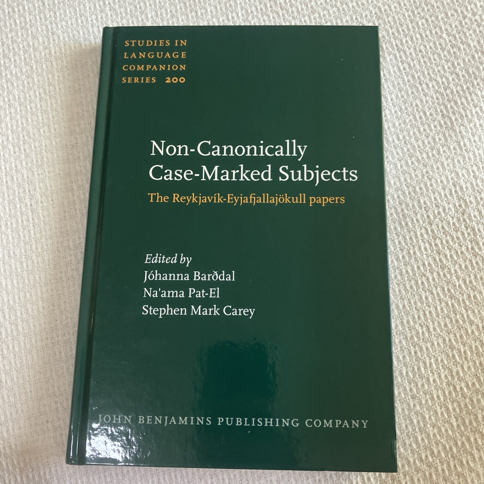 Studies in Language Companion Ser.: Non-Canonically Case-Marked Subjects