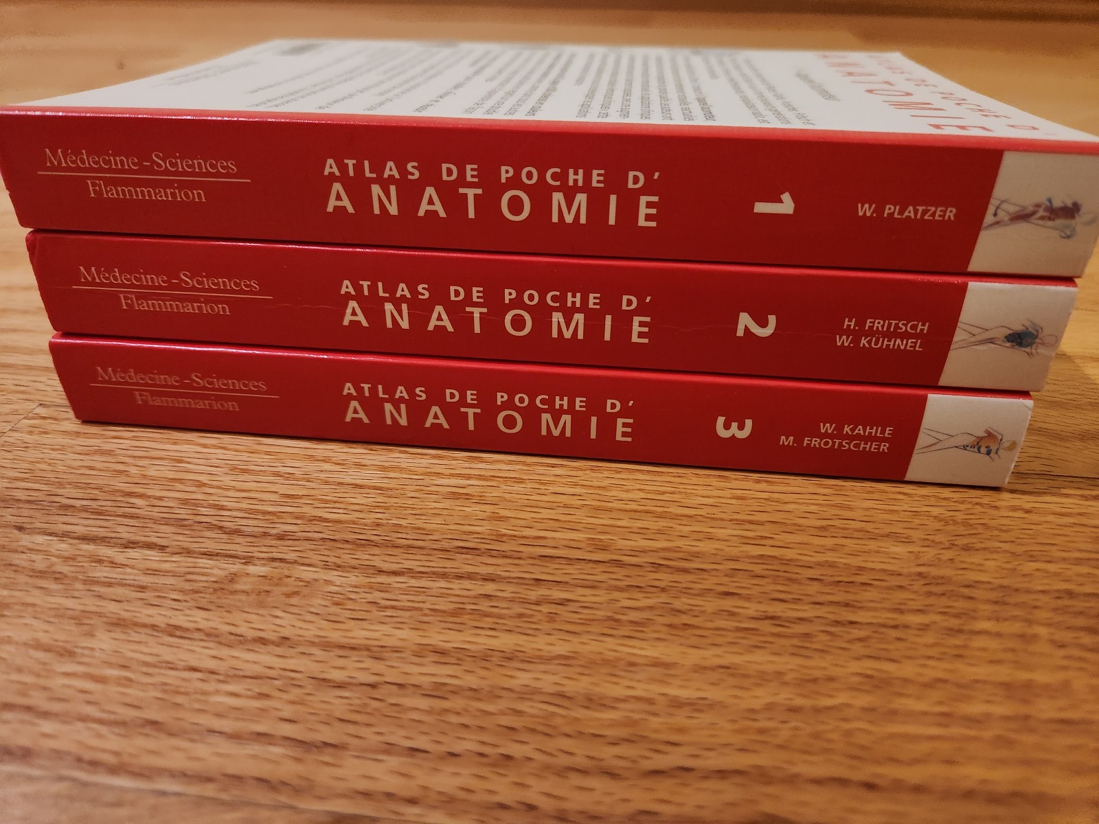Color Atlas of Human Anatomy 4th Edition Complete Set Vol. 1–3 Flammarion FRENCH
