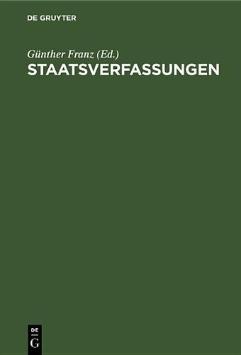 Staatsverfassungen (Hardback)