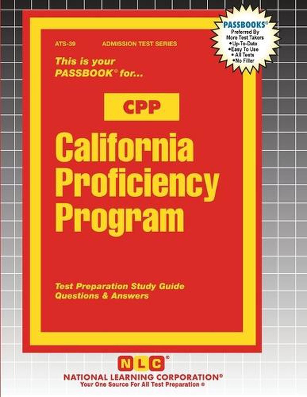 California Proficiency Program (CPP) by Passbooks Paperback Book