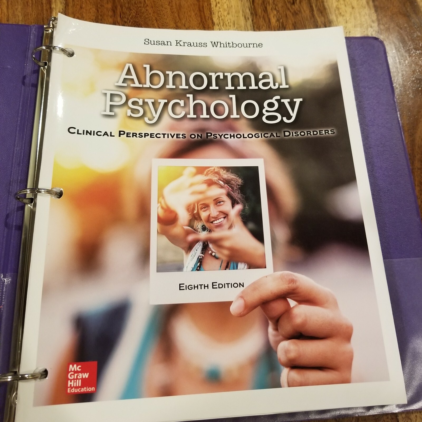 Abnormal Psychology 8th Edition Textbook 3 Ring Binder Edition Binder Included