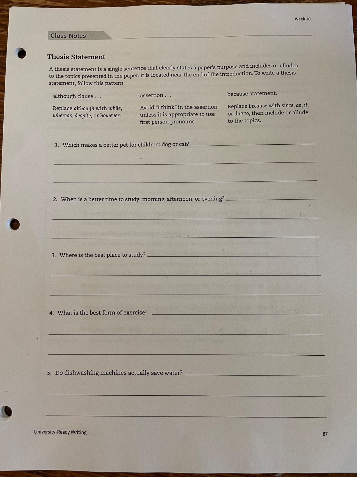 IEW University-Ready Writing DVDs, Student and Teacher’s Manuals
