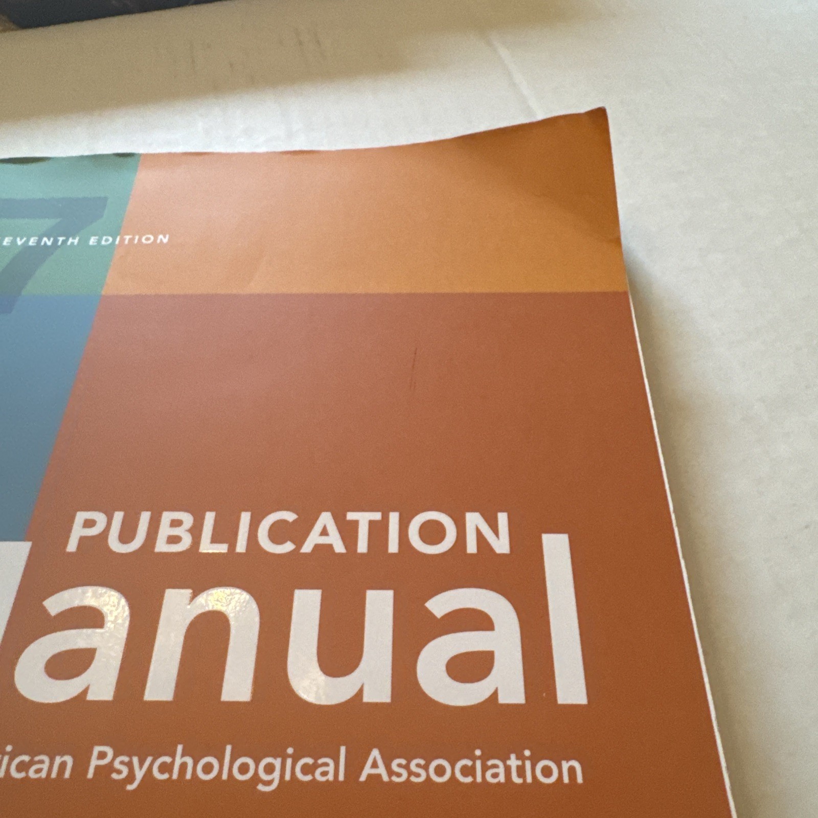 Publication Manual (OFFICIAL) 7th Edition of the American Psychological…