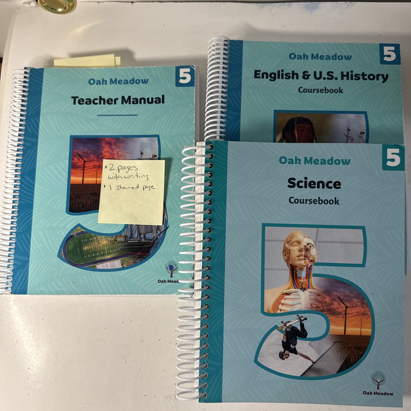 Oak Meadow Grade 5, Coursebooks & Teacher Manuals (2021) NO MATH