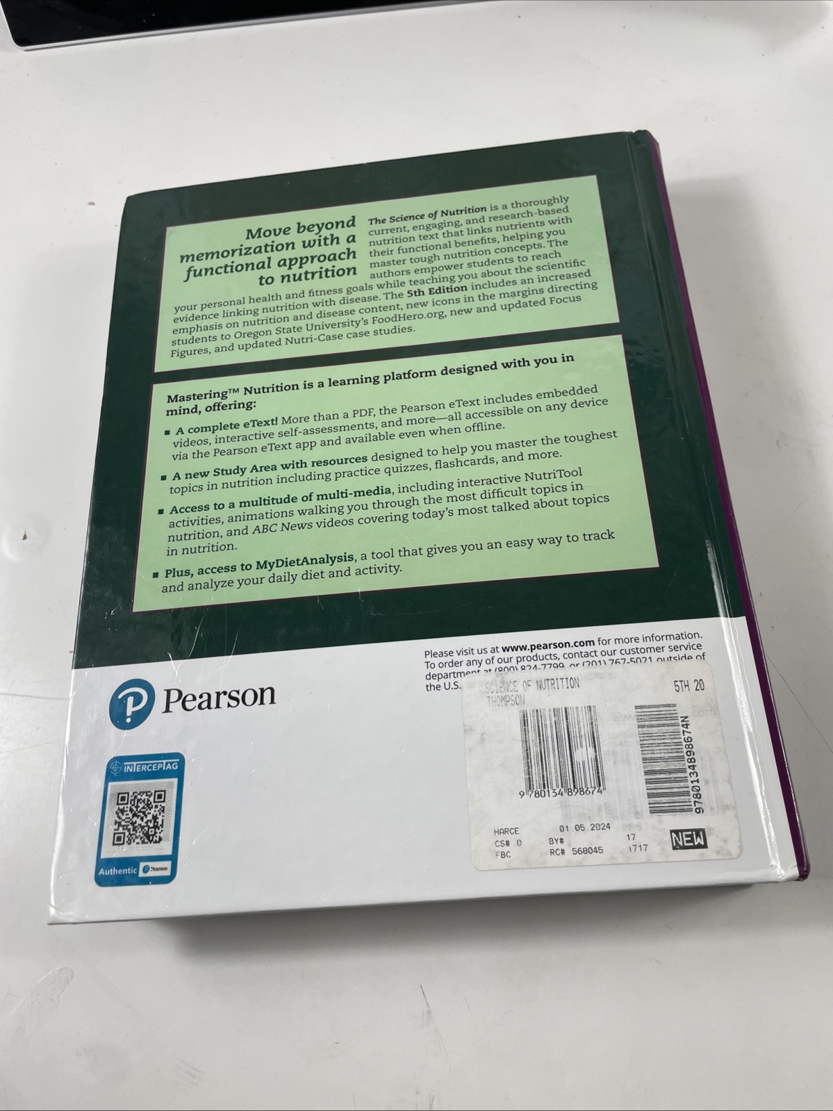 The Science of Nutrition by Thompson, Janice, Manore, Melinda, Vaughan, Linda