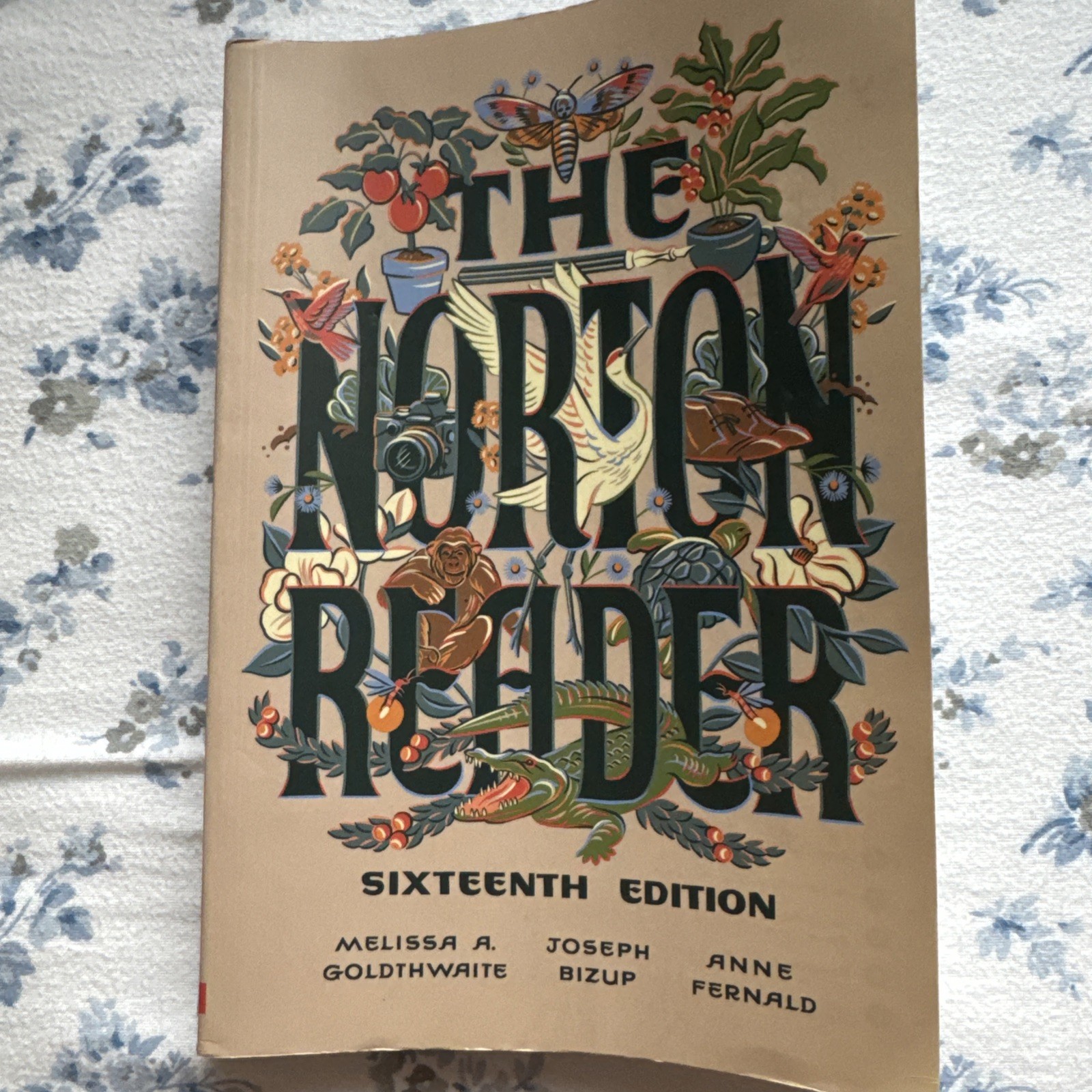 The Norton Reader (With Code) l6th Edition Paperback Good Condition Book