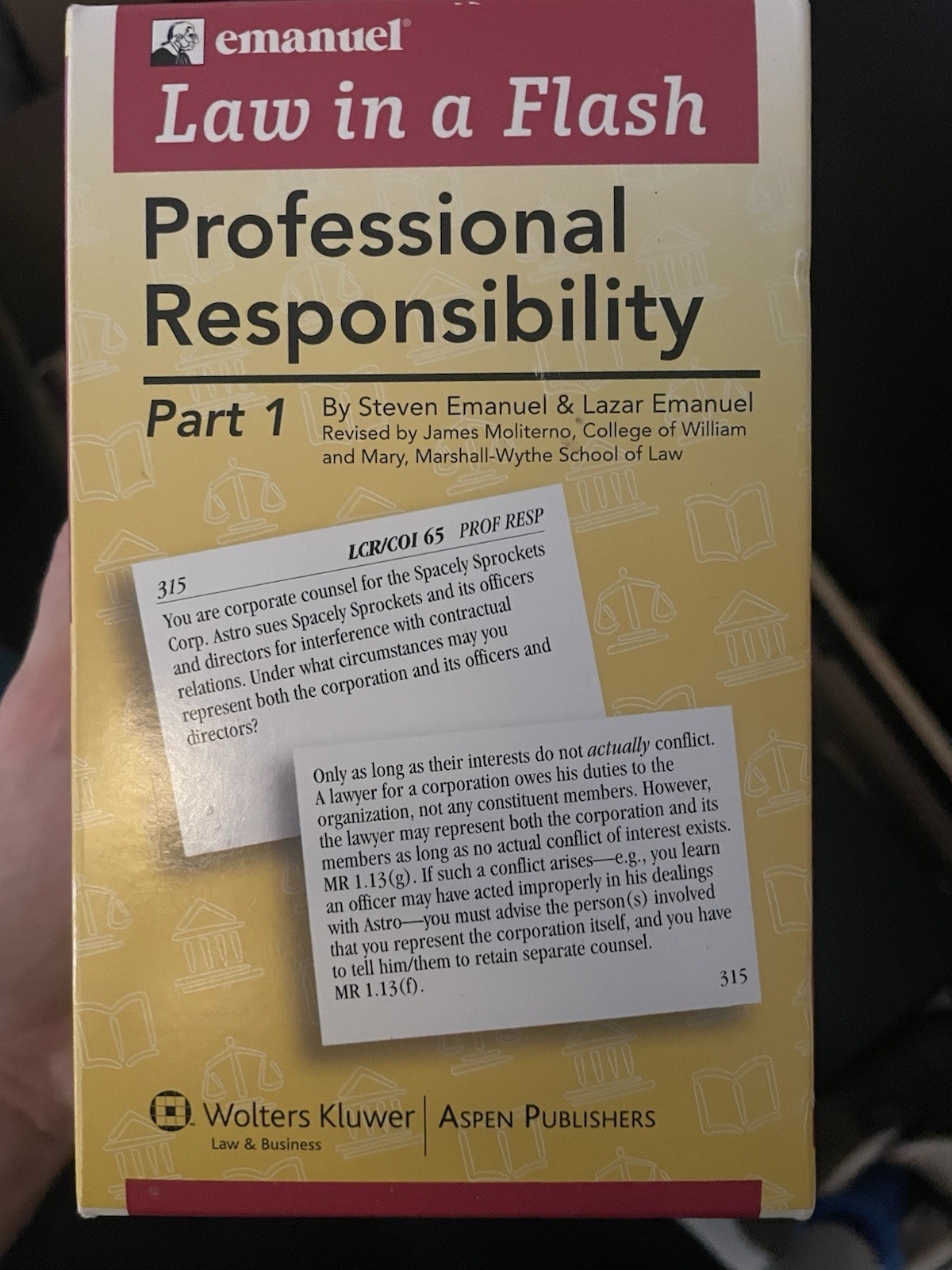 Law in a Flash Cards Ser.: Law in a Flash : Professional Responsibility by…