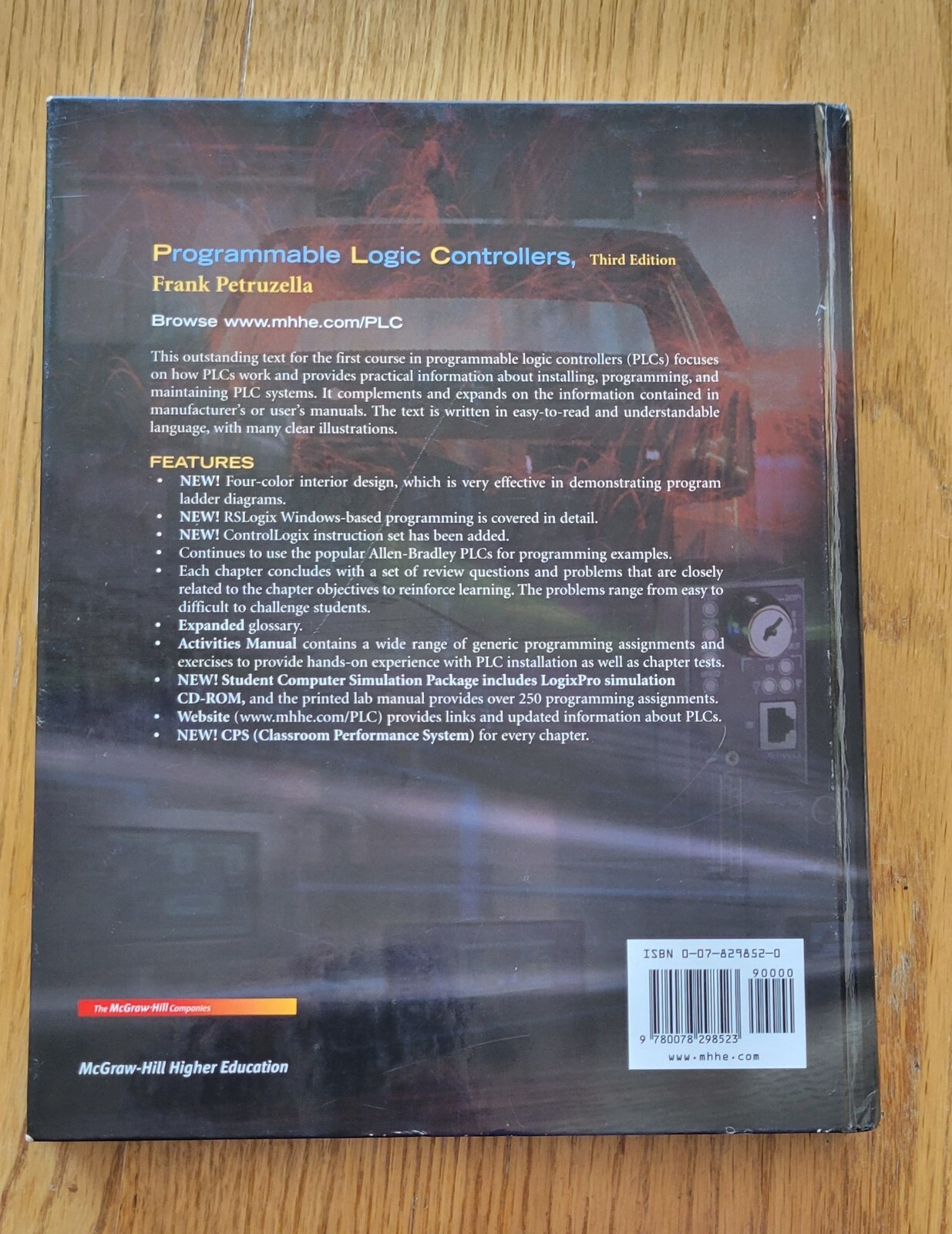 Programmable Logic Controllers by Frank D. Petruzella, 3rd Edition